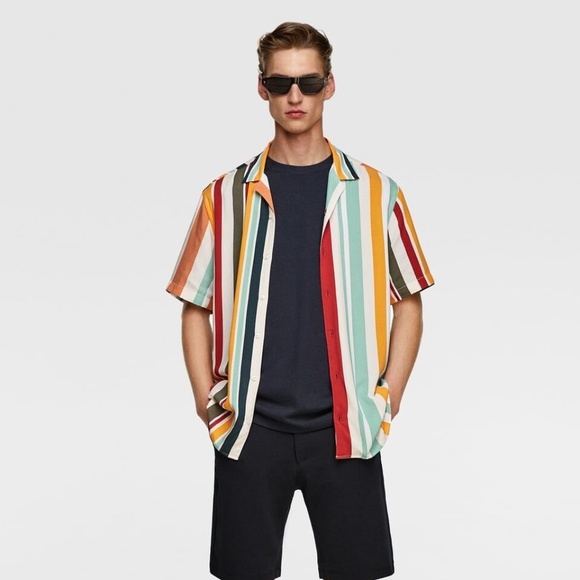 Zara relaxed-fit Multicolored shirt - M - Picture 3 of 5